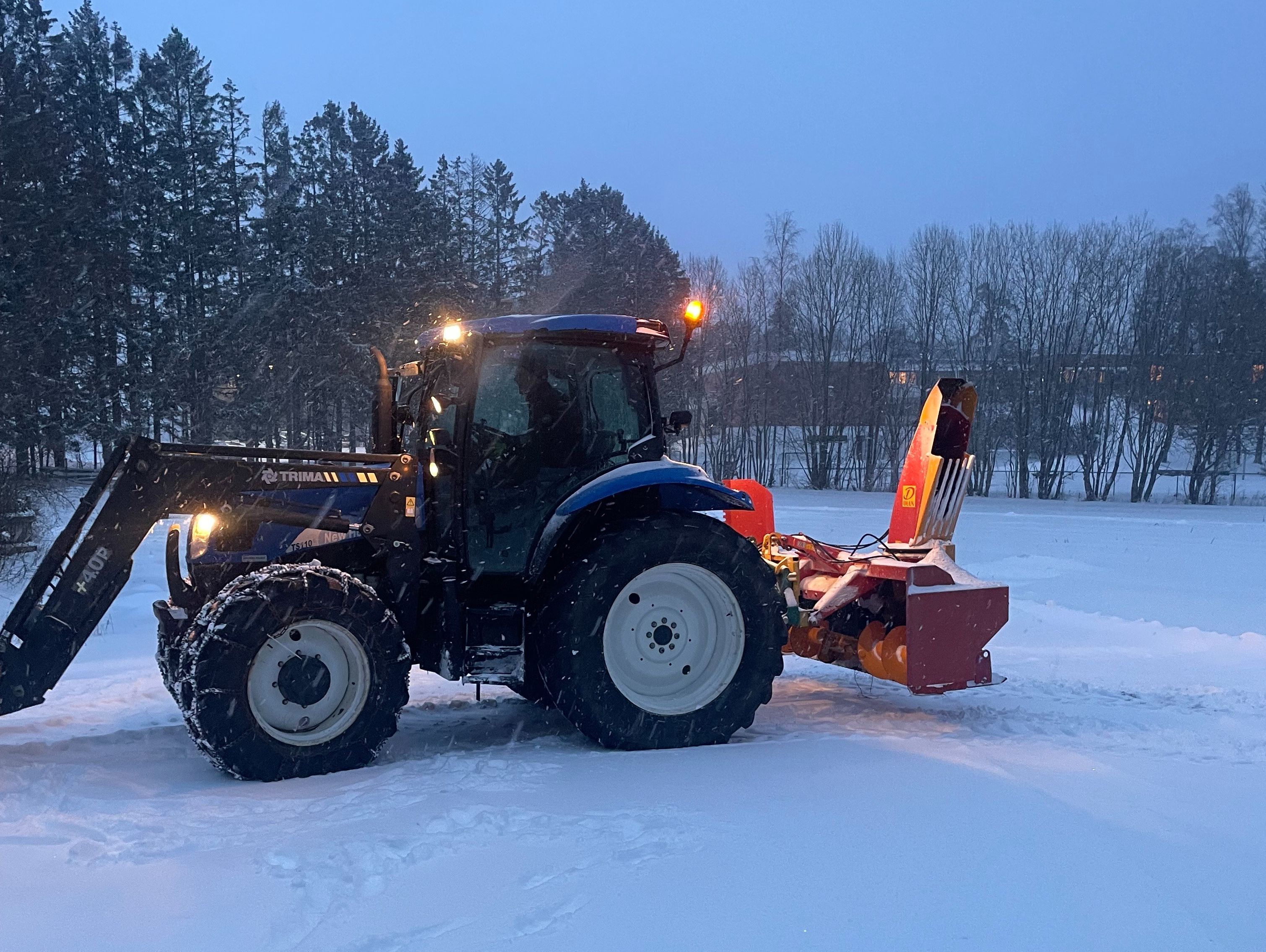 brøyting og måking